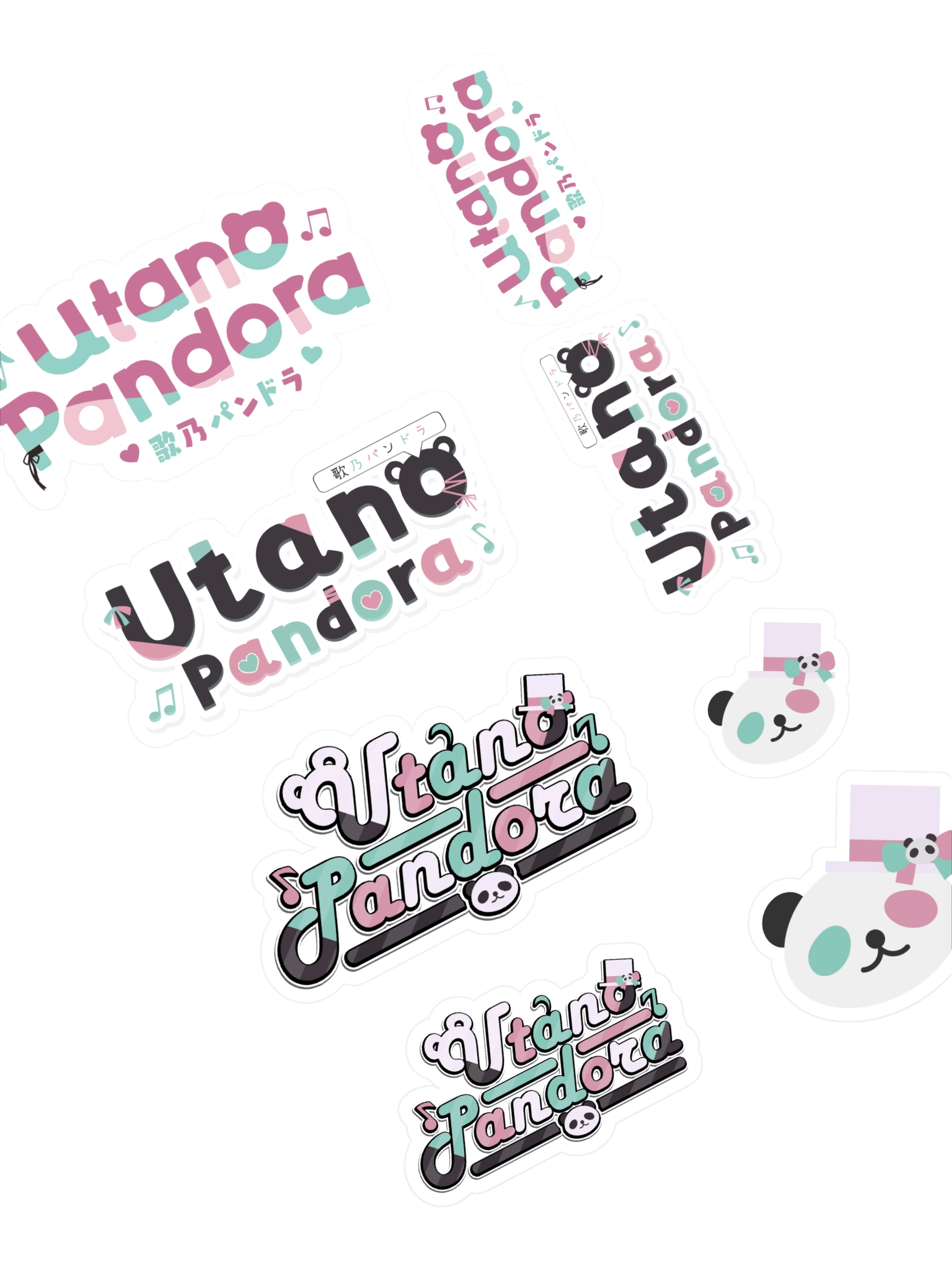 Utano Pandora Logo Collection Stickers A product image (1)