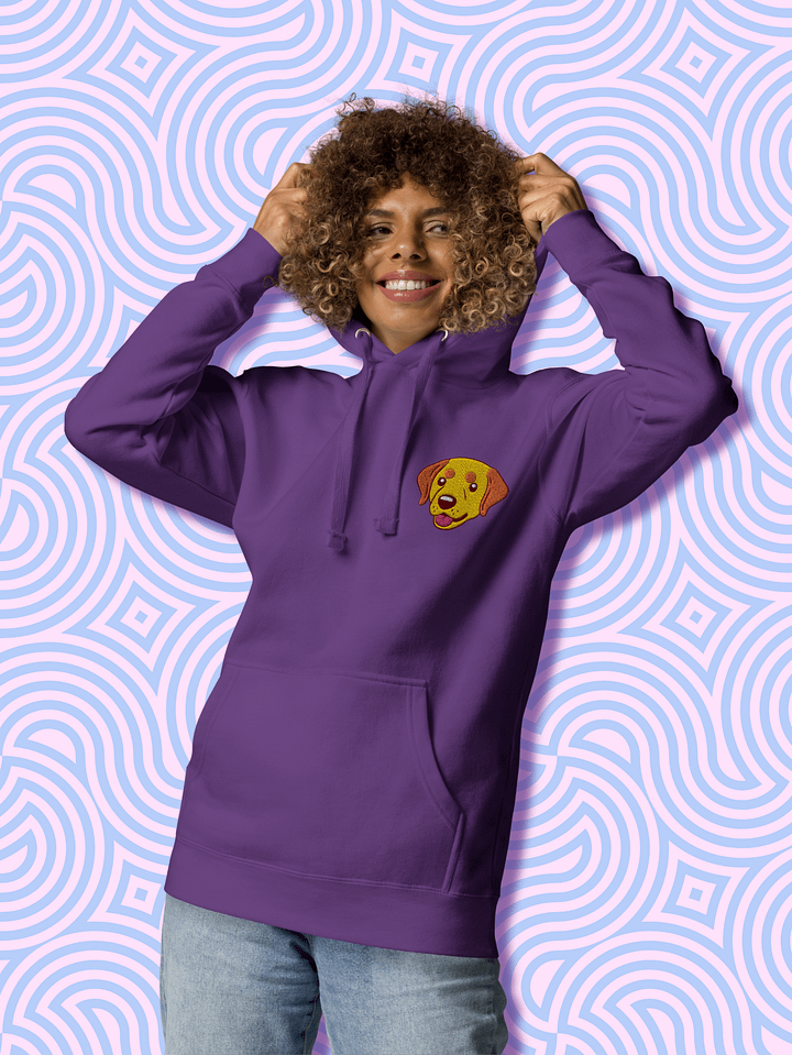 Cheerful Labrador Retriever Pup Unisex Hoodie product image (2)
