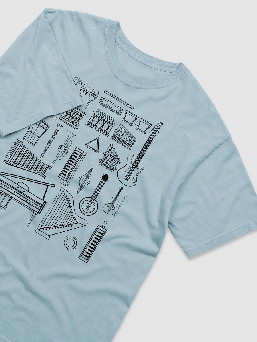 Vintage-Style Musical Instruments T-Shirt | Vintage-Style Shirt for Music Lovers and Musical Instruments Enthusiasts product image (8)