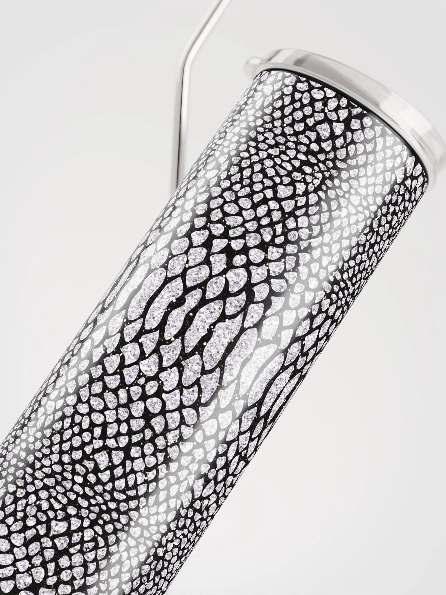Embrace Exotic Elegance with our Snake Skin Stainless Steel Tumbler | Eco-Friendly 20 oz Tumbler with Reusable Straw product image (5)