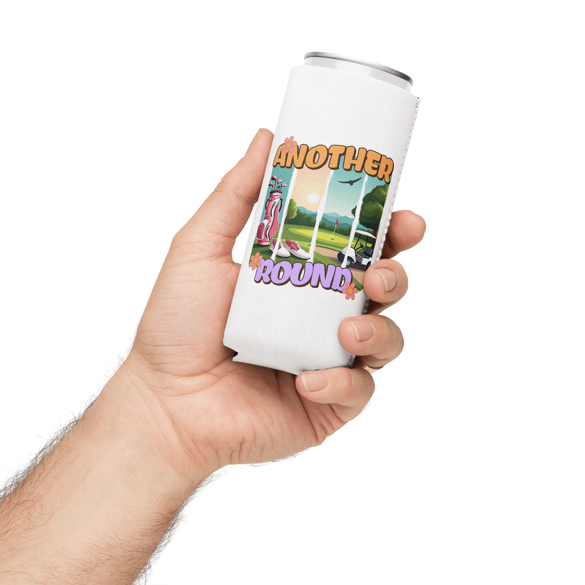 Another Round Golfing Floral Paradise Can Cooler product image (3)