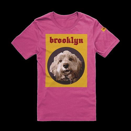 Your dog on a tshirt, this is Milo on a supersoft Bella+Canvas tee