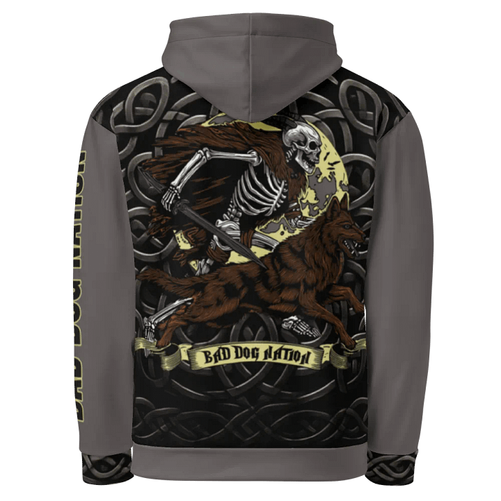 Skeleton Warrior - Adult All-Over Print Unisex Hoodie product image (1)