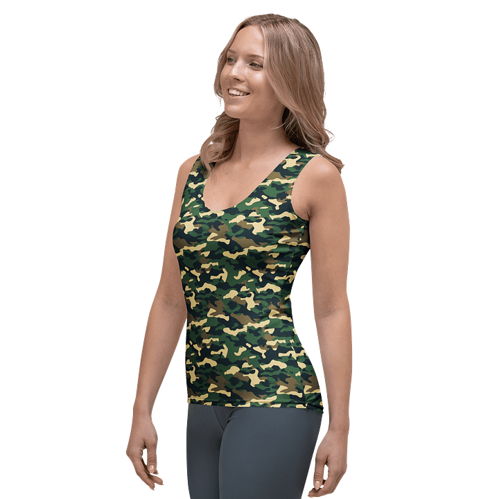 Jungle Camo Print Women’s Tank Top product image (2)