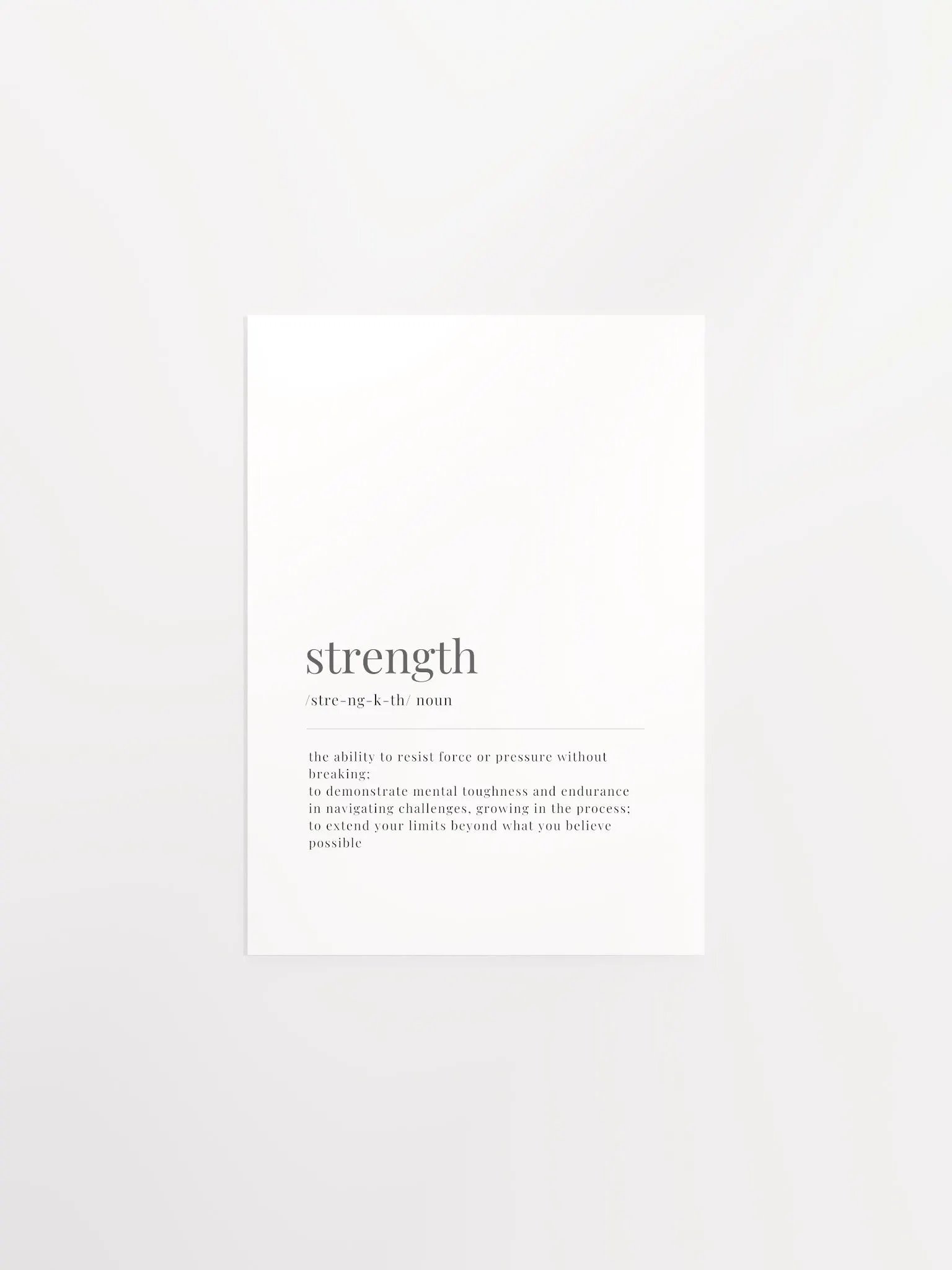 Strength Definition Poster Print product image (1)