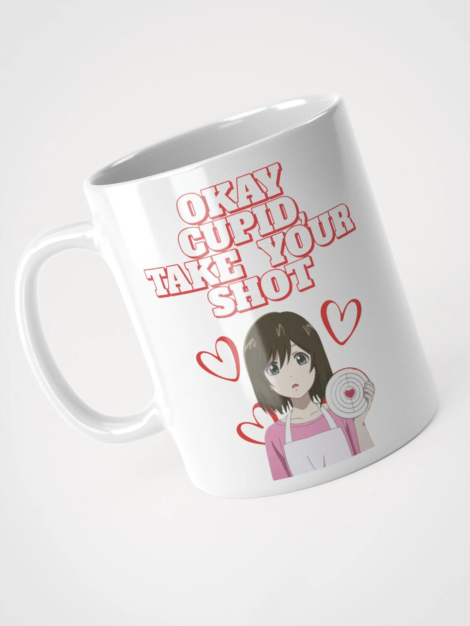 Okay Cupid, Take Your Shot - Valentine's Day White Coffee Cup product image (5)