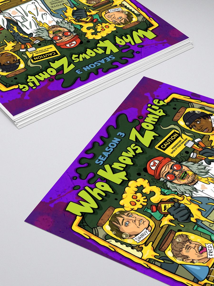 WhoKnowsZombie - The Scientist (Cartoon Sticker) product image (8)