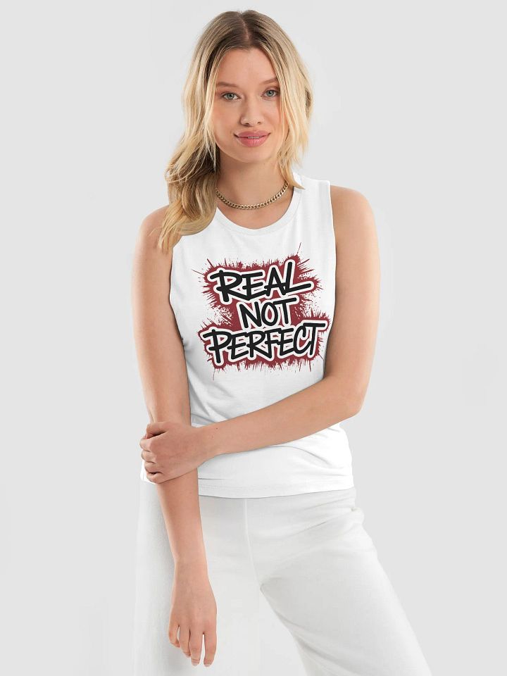 Real not Perfect | Bella+Canvas Women's Flowy Muscle Tank product image (1)