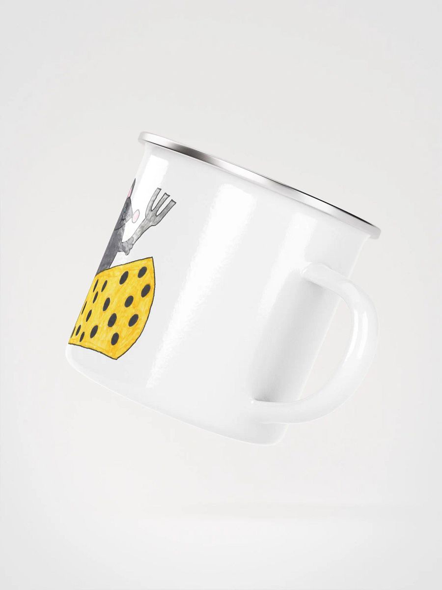 Cheese mouse enamel mug product image (3)