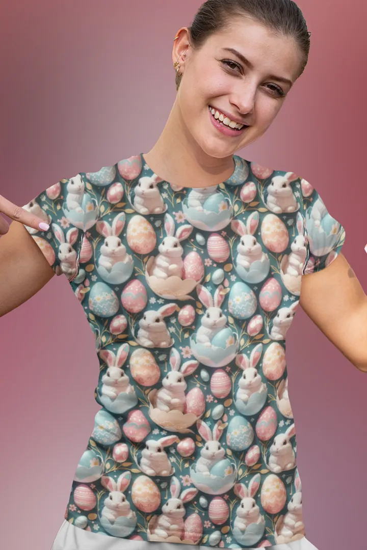 Easter Pattern All Over Print T-shirt product image (1)