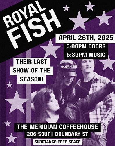 WE WANT YOU TO BE THERE!
Come to @themeridiancoffeehouse on April 26th for a show that is a little bit different for us... we...