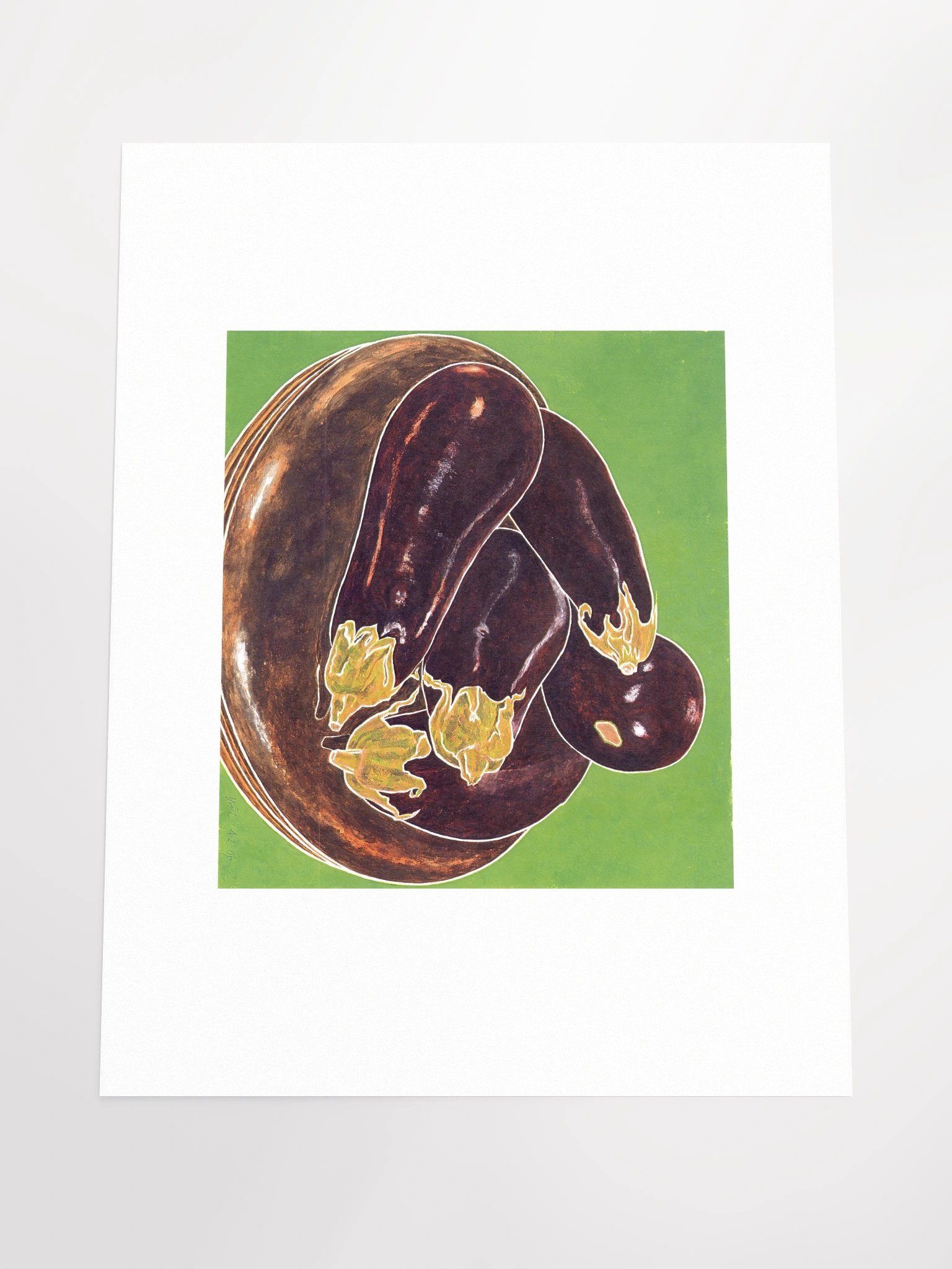 Eggplant and Piano Stool 04.02.06 Print product image (5)