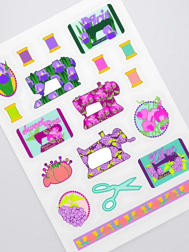 Grandma's Sewing Machines Sticker Sheet product image (1)