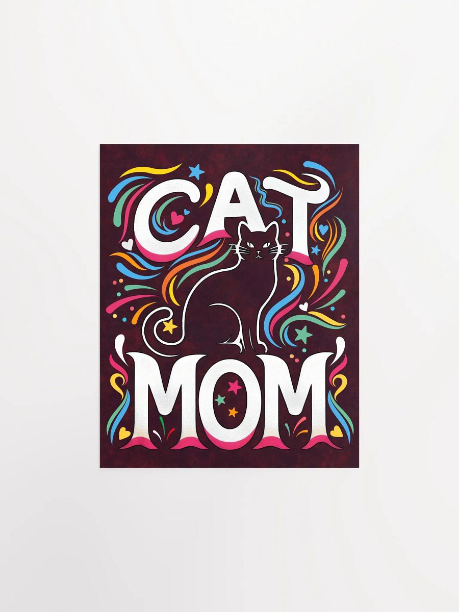 Cat Mom Vibes Poster product image (1)