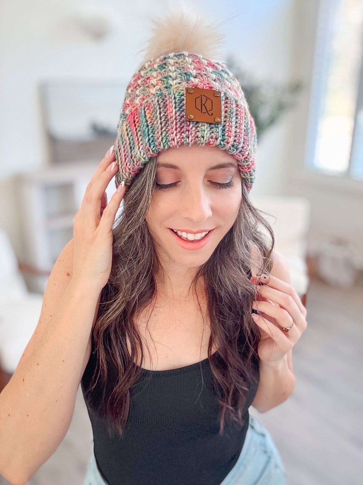 Block Stitch Crochet Hat Pattern, 7 Sizes + Video Tutorial product image (10)