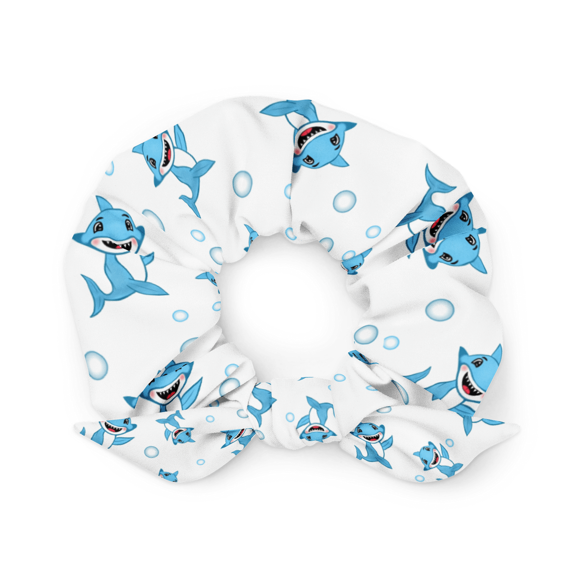 Smiling Shark All-Over Print Scrunchie product image (1)