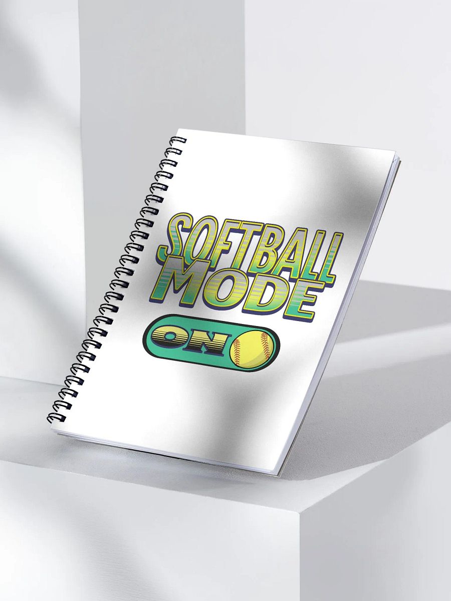 Softball Mode On Spiral Notebook product image (3)