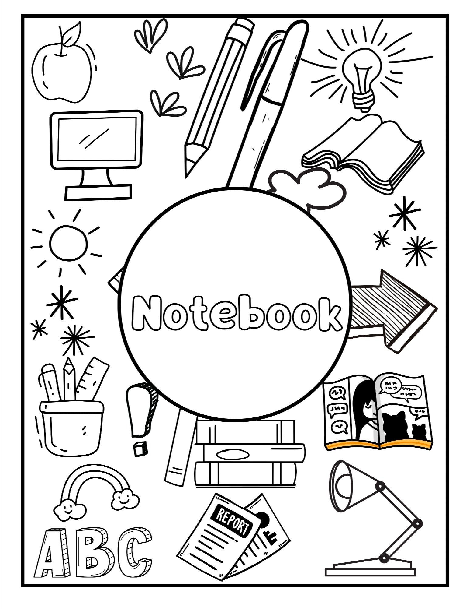 Black and White Ideas Notebook product image (1)