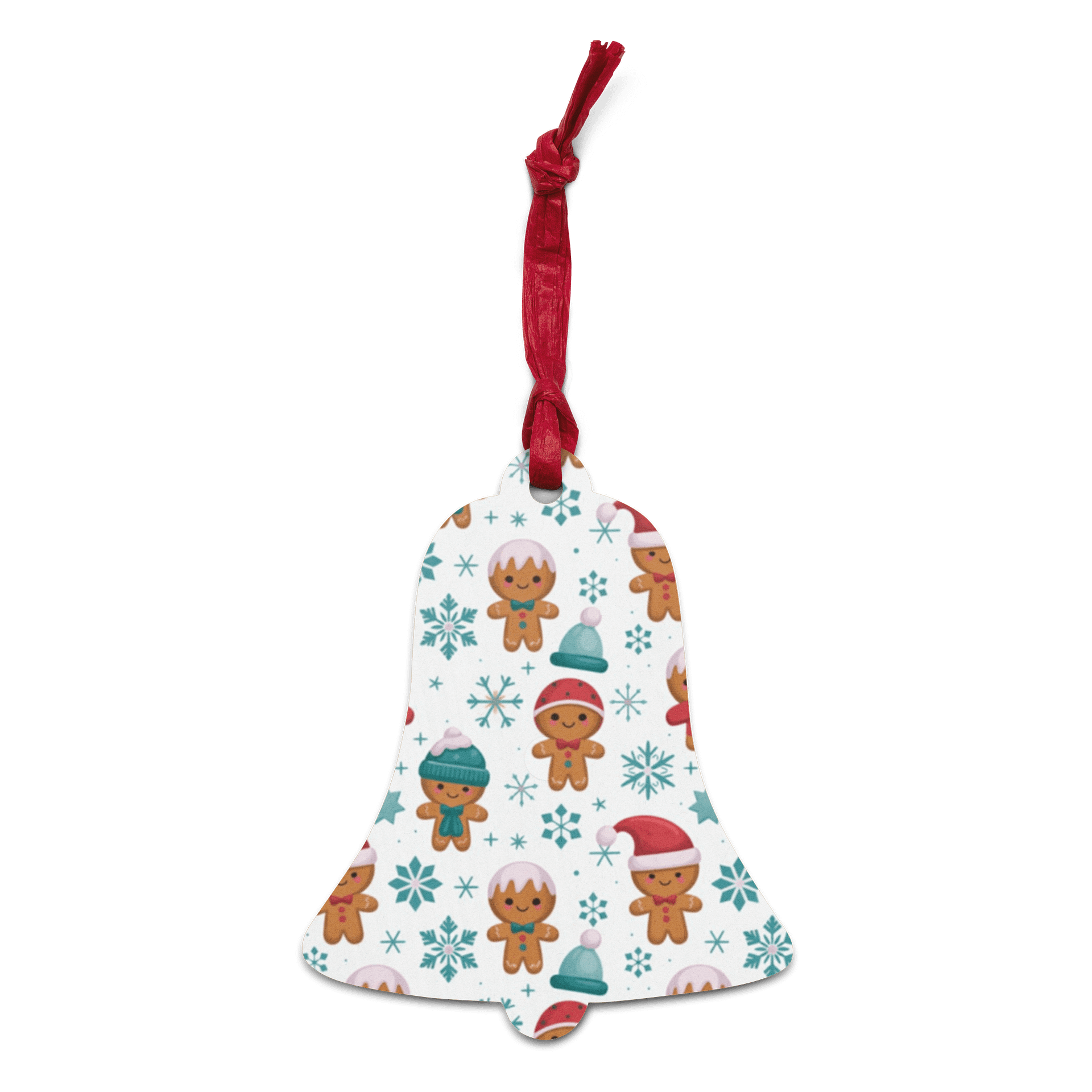 Cute Gingerbread Men Wood Ornaments | Rustic Christmas Tree Decorations | Adorable Gingerbread Boy Wooden Ornaments product image (3)