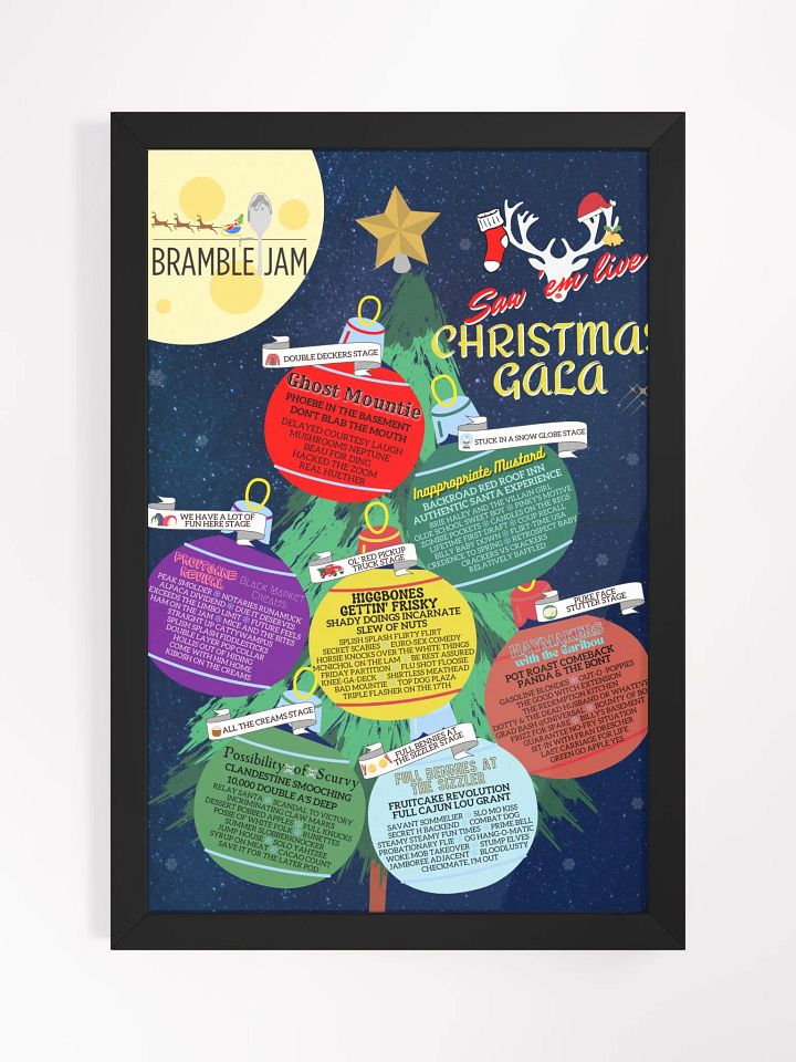 Saw 'Em Live - Christmas Poster product image (1)