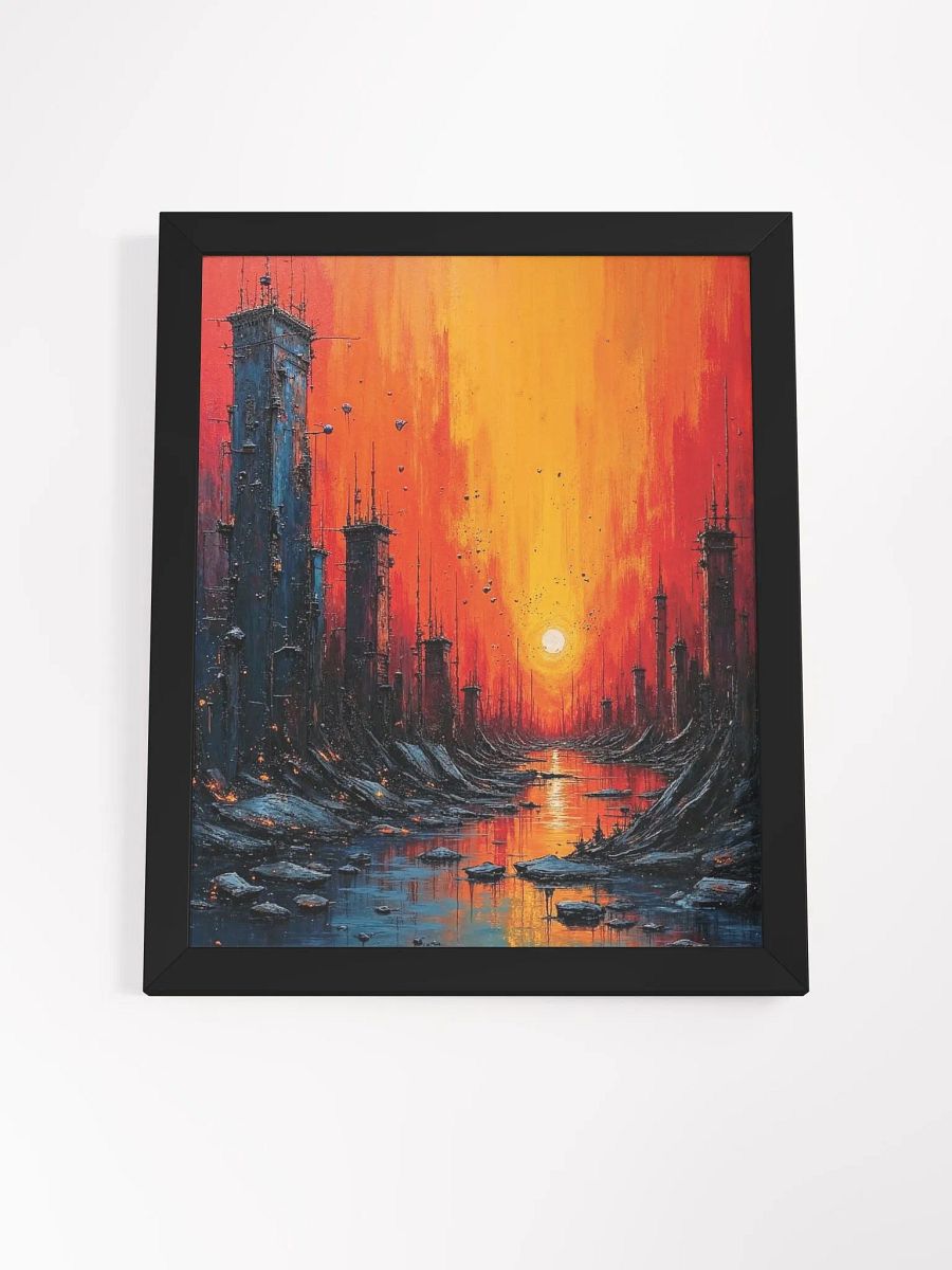 Sunset Futurism Framed Print product image (20)