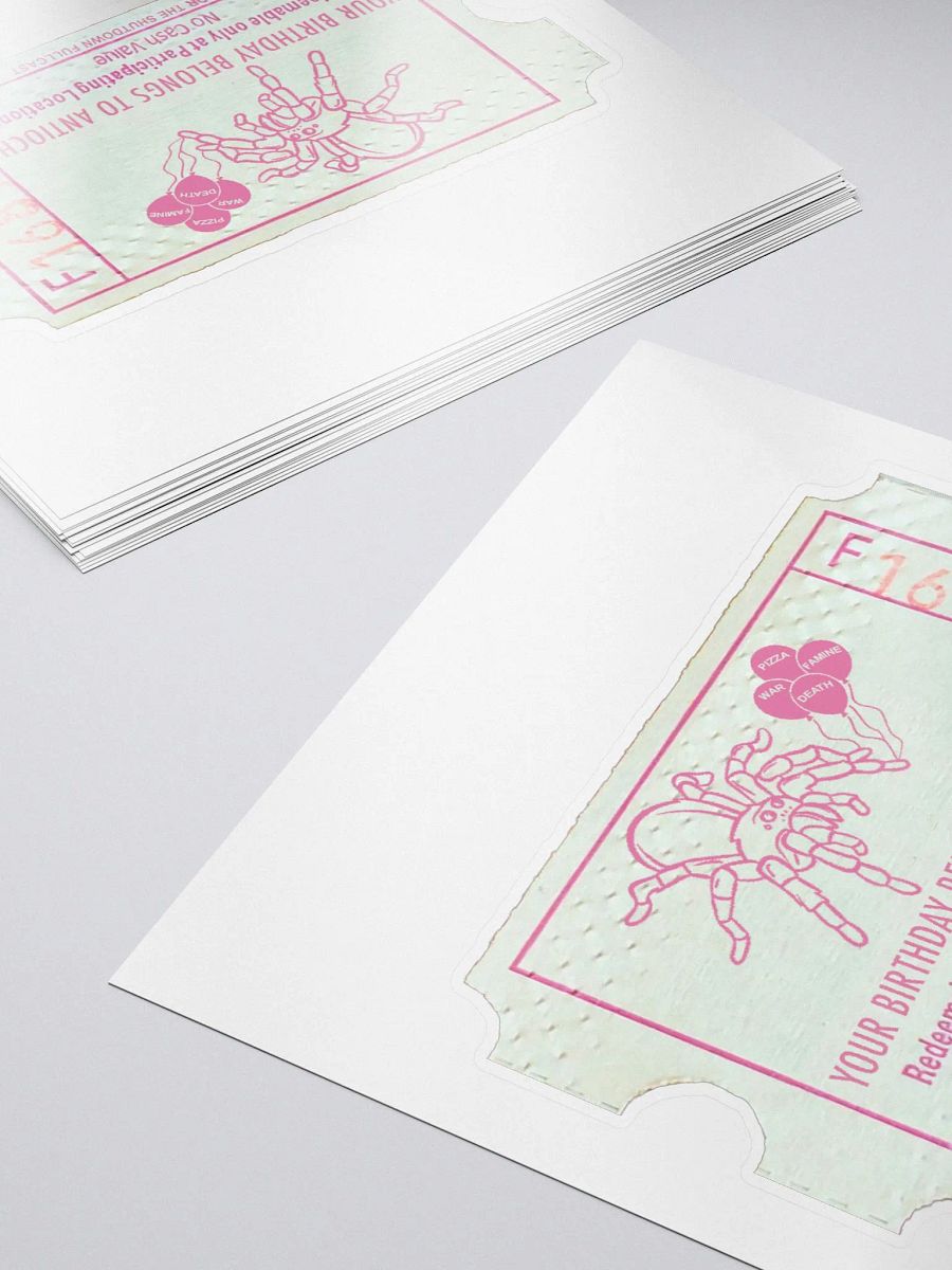 Antioch Ticket Sticker product image (5)