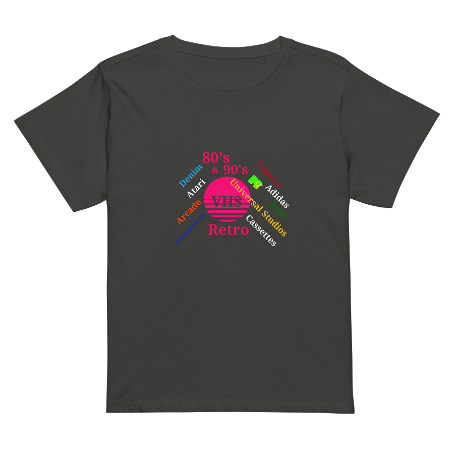 Nostalgic VHS Dreams High-Waisted Tee product image (2)