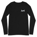 Juni Adult Long Sleeve Tee, Black product image (1)