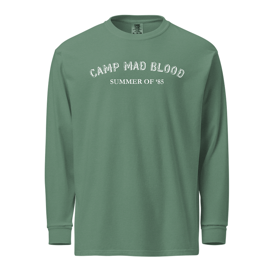 Summer of '85 Comfort Colors Long Sleeve T Shirt Green product image (1)