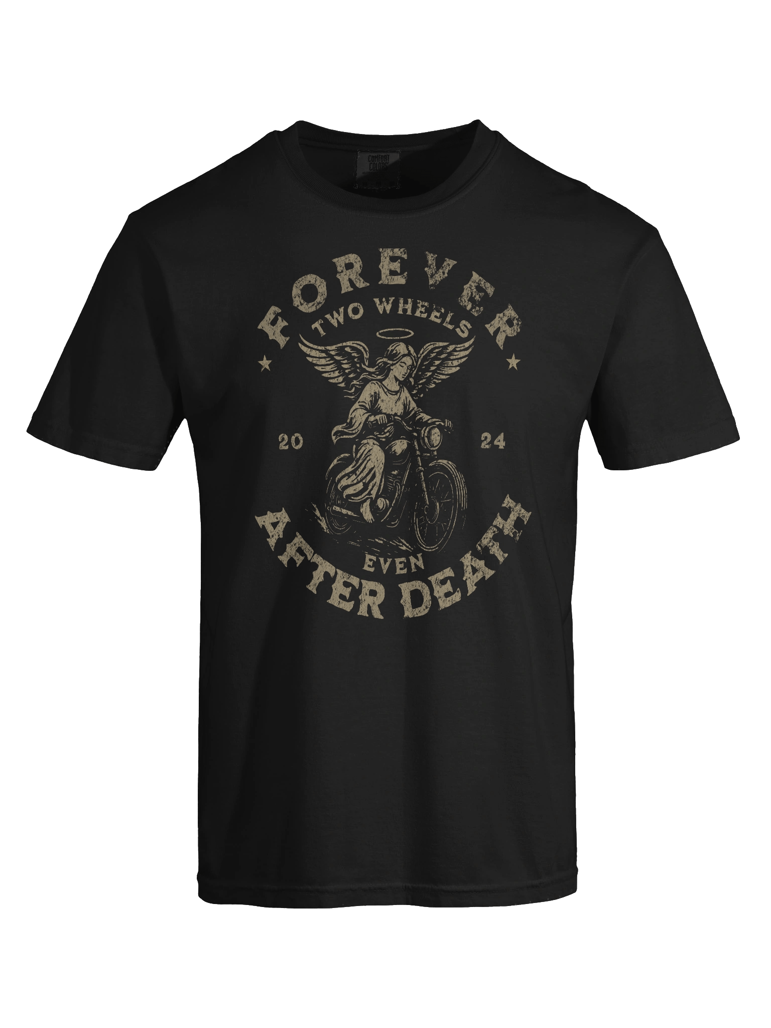 Throttle & Iron “Forever Two Wheels” Tee — After Death Edition product image (7)