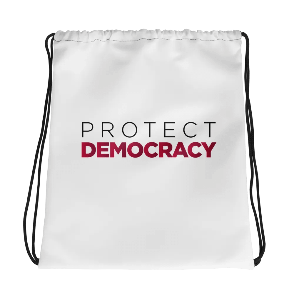 "Protect Democracy" Drawstring Bag product image (1)