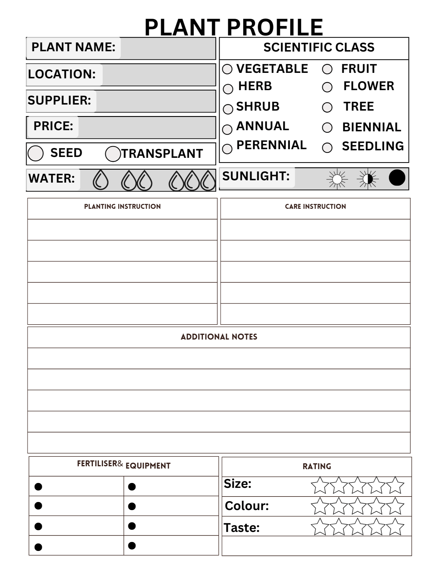 "The Green Thumb Guide: A Garden Logbook for Watering, Care & Pest Control" product image (1)