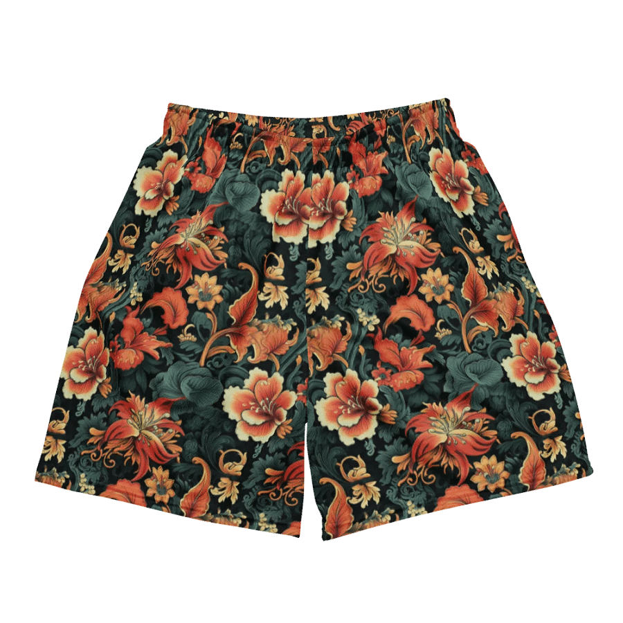 Sunset Flowers | Recycled Unisex Mesh Shorts product image (5)