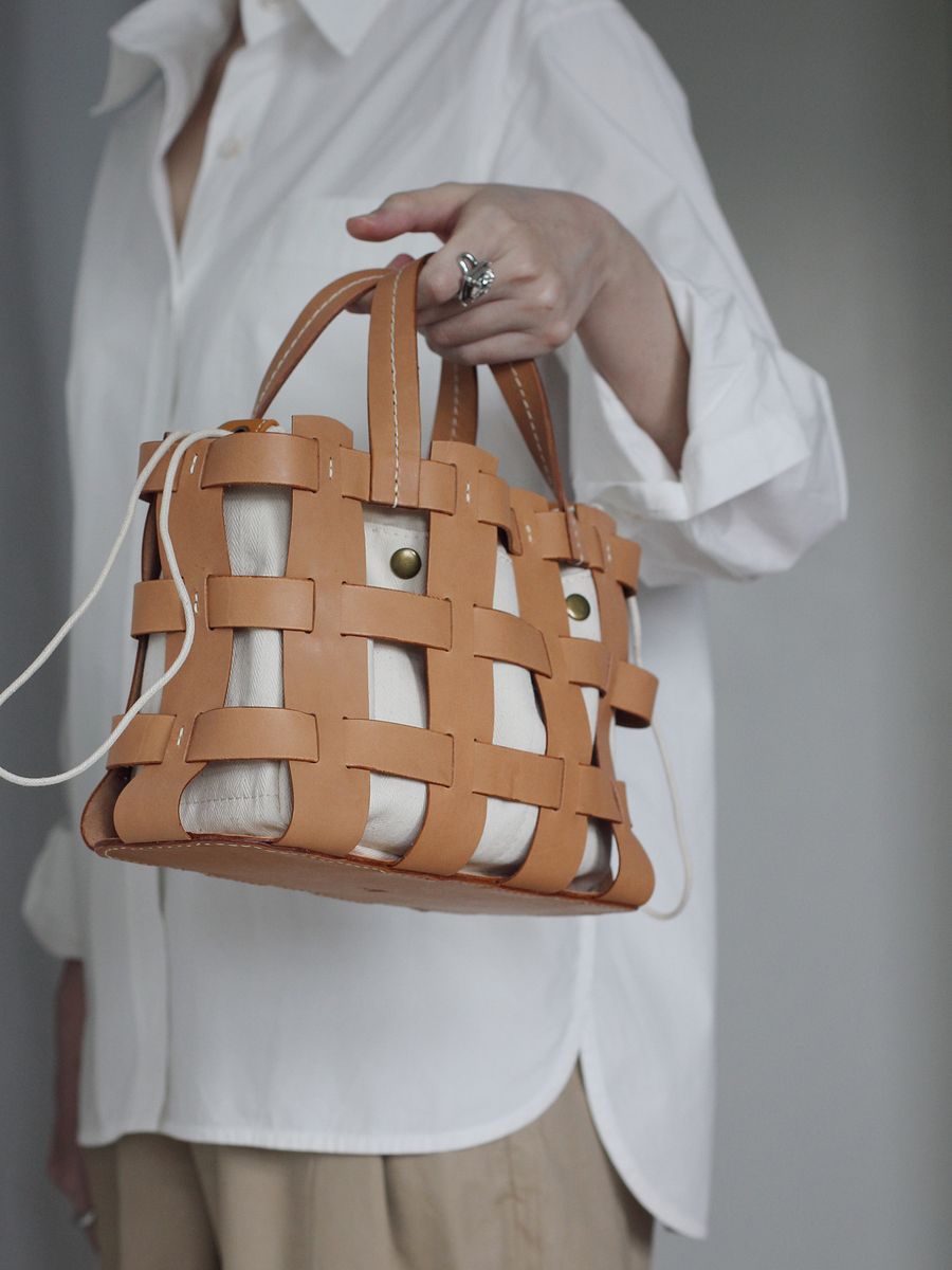 Vegetable Tanned Leather Caged Bag - Small product image (6)