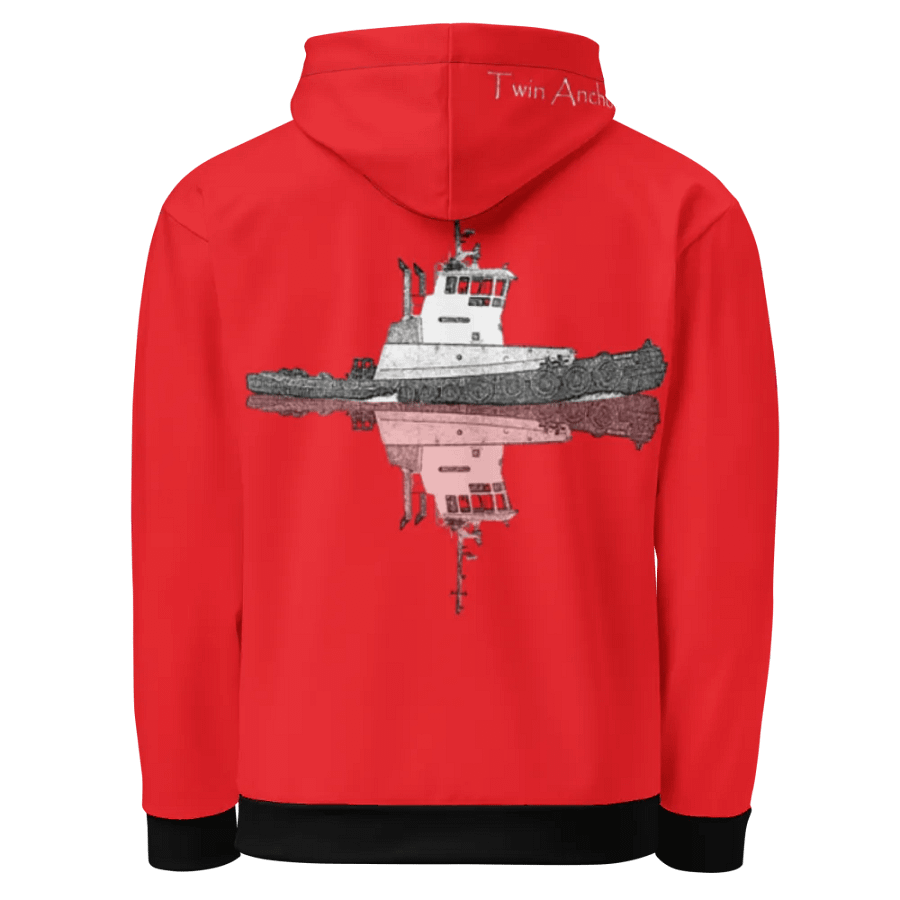 Copy of Red Westrac tug Hoodie product image (4)