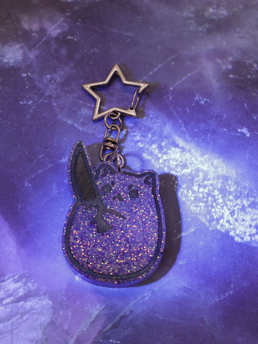 Stabby Cat Keychain product image (1)