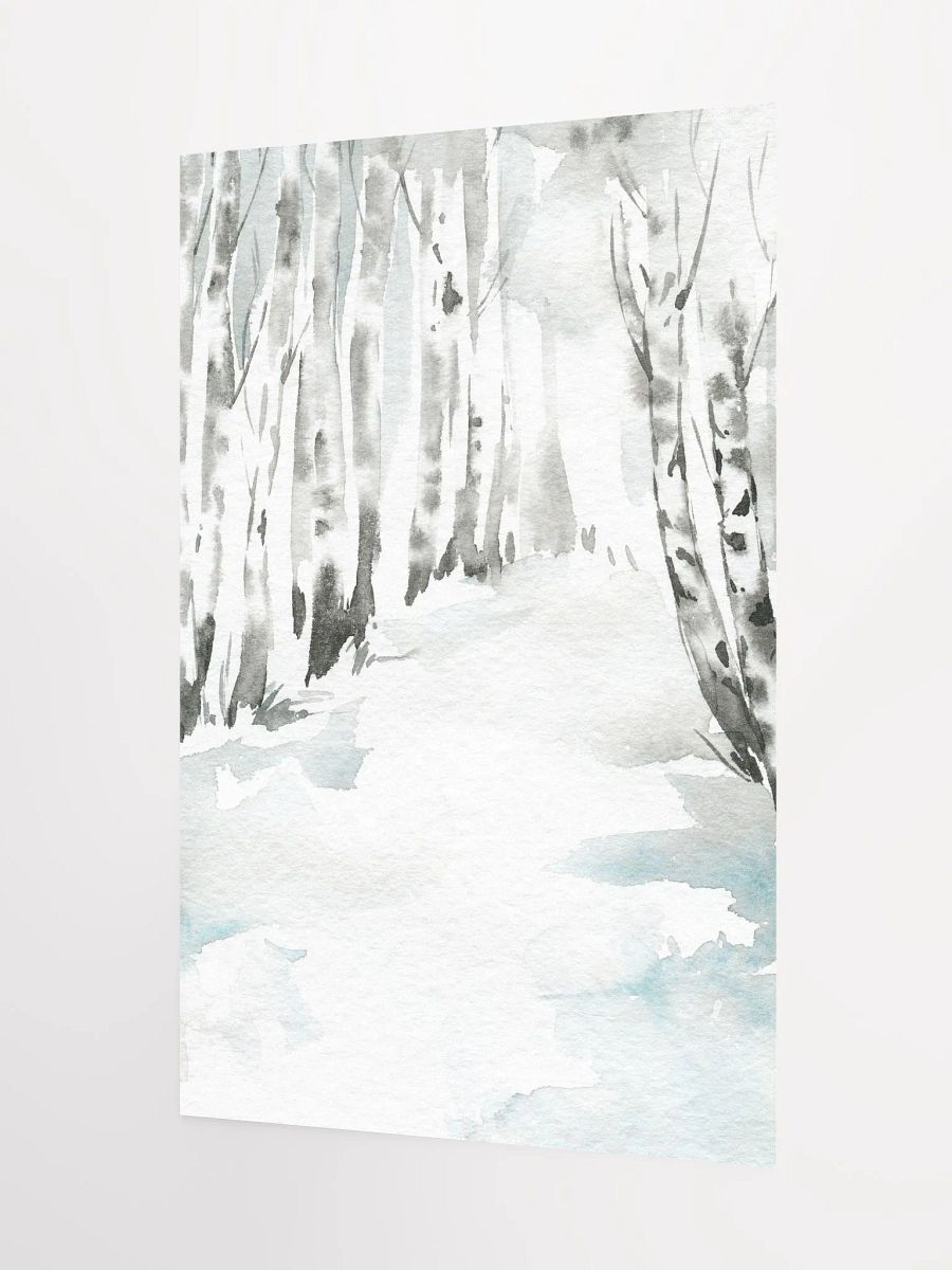 Snowy Forest Path Watercolor product image (4)