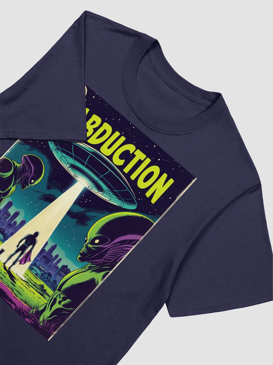 1970s Sci-Fi Comic T-Shirt – Retro Alien Abduction Art product image (44)