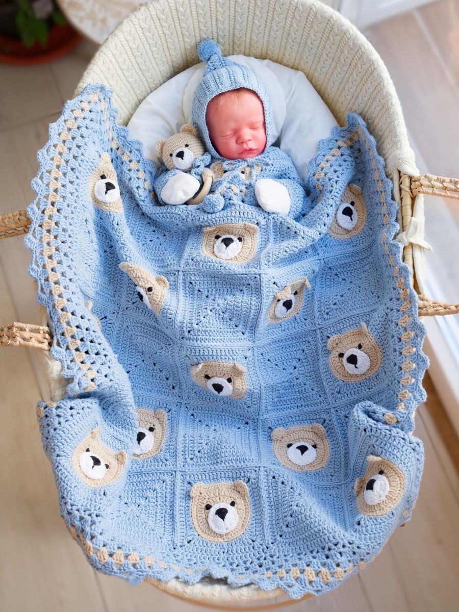 Crochet Pattern: Teddy Bear Blanket product image (6)