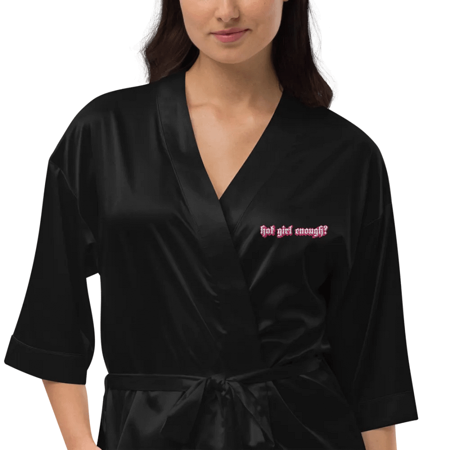 Hot Girl Enough? Satin Robe product image (6)