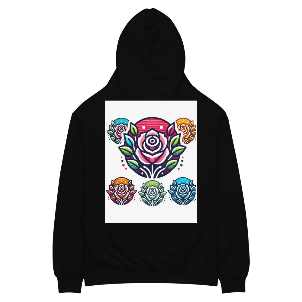 Vibrant Rose Garden Oversized Hoodie product image (4)