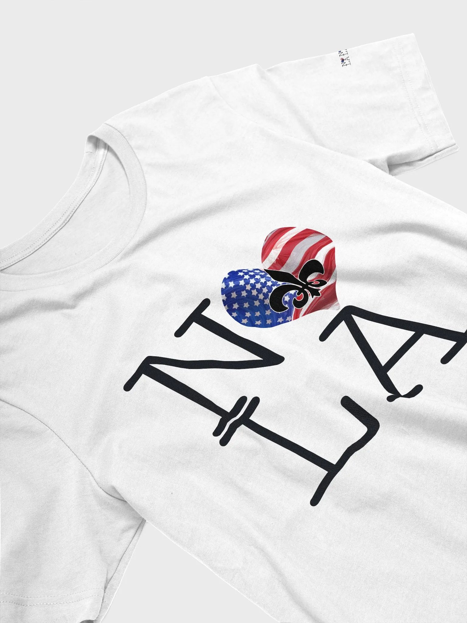 I LOVE NOLA **SUPERSOFT LEGACY TEE** (USA HEART LEGACY BACK + SLEEVES) product image (3)