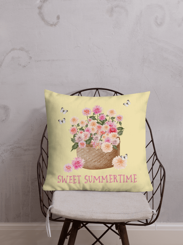 DAHLIA SWEET SUMMERTIME PILLOW YELLOW product image (3)