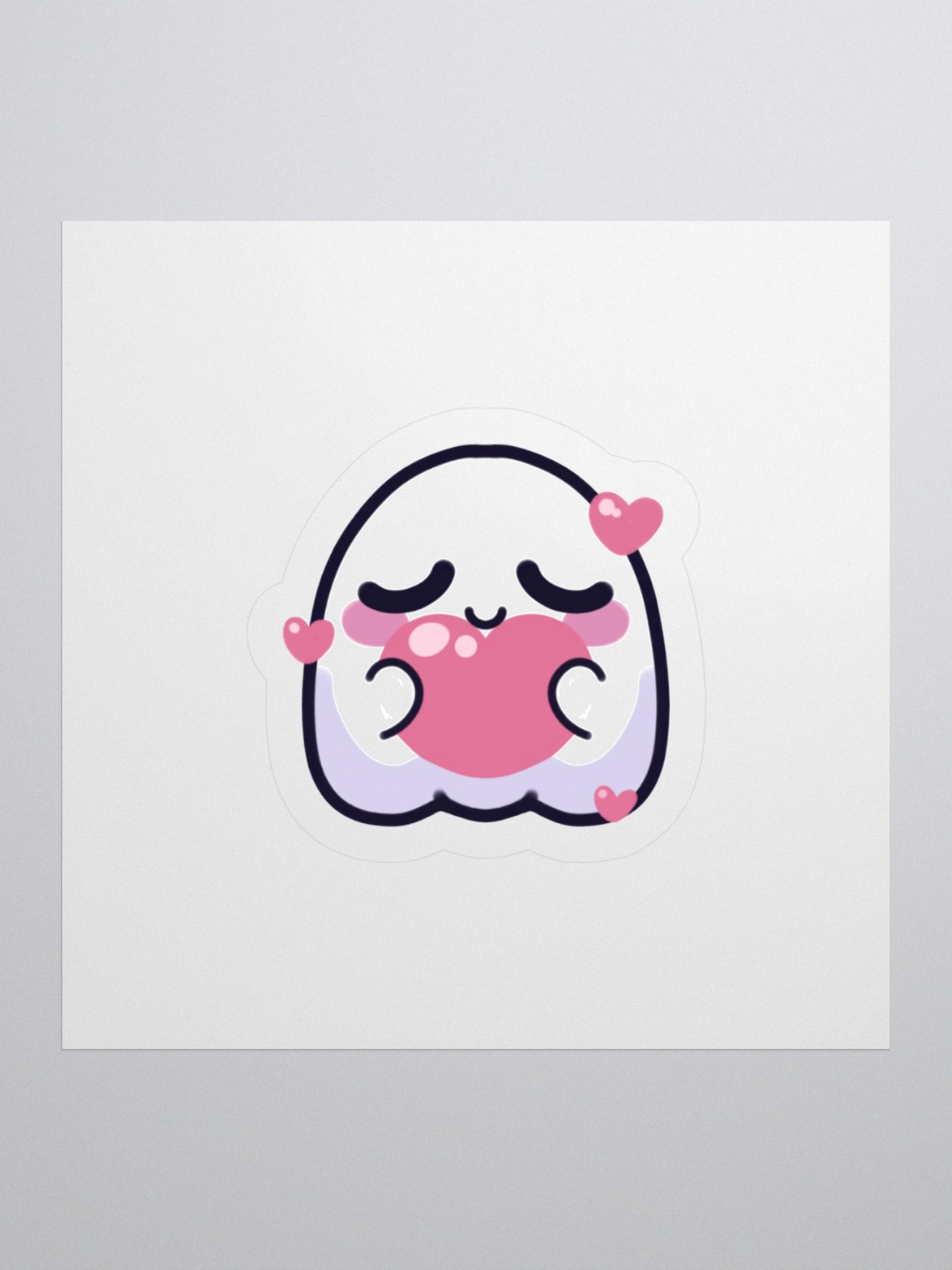 Cozy Ghostie Love Sticker product image (1)
