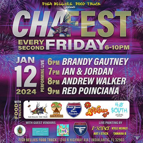 Attention!! I’ll be at this weeks CHAFEST hosted by @fishbelliesfoodtruck in @indialanticfl alongside some amazing artists su...