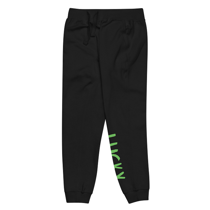 Lucky Vertical Green Block Letters Fleece Joggers product image (9)
