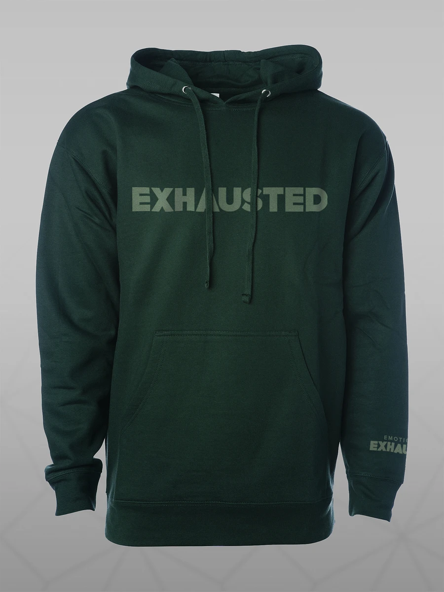 EXHAUSTED HOODIE - GREEN product image (1)