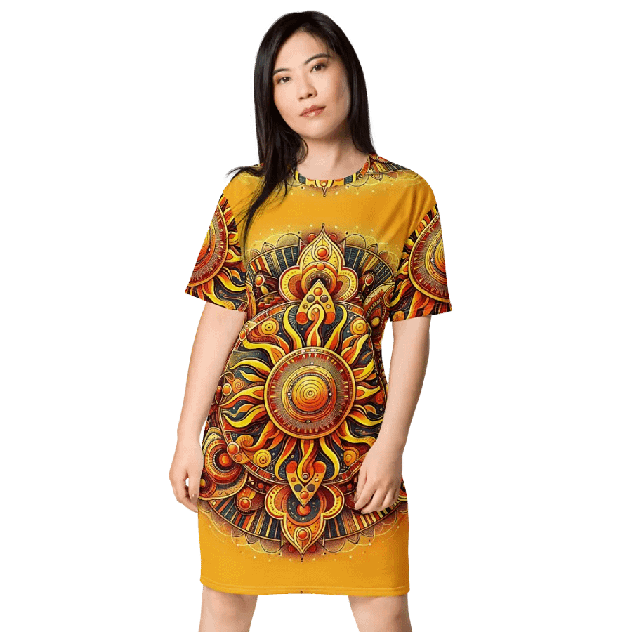 All-Over Print T-Shirt Dress product image (3)