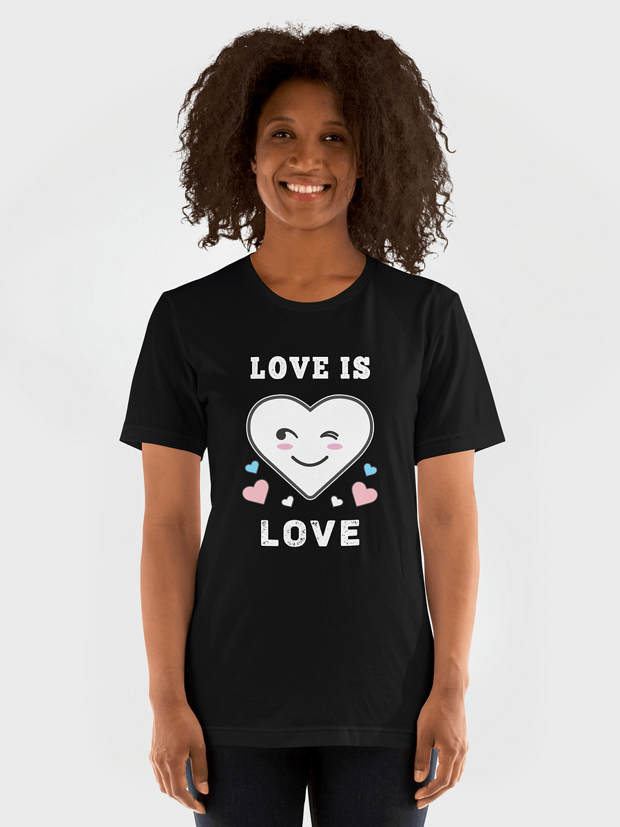 Heart Face Love Is Love LGBTQ Transgender Pride T-Shirt product image (1)