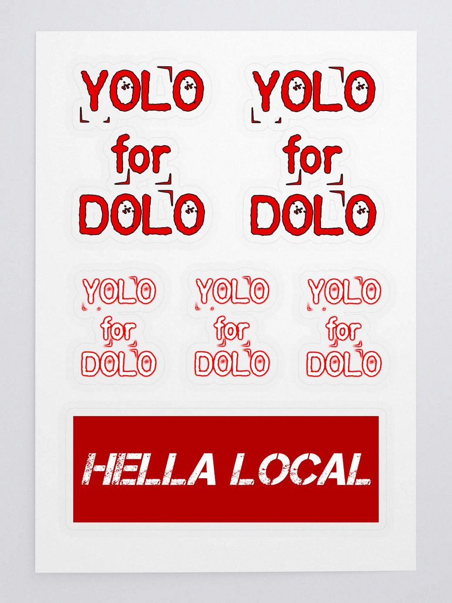 YOLO For DOLO - Sticker Sheet product image (1)